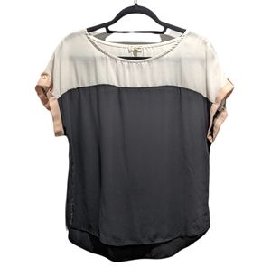 Lily White Rounded Hem Blouse